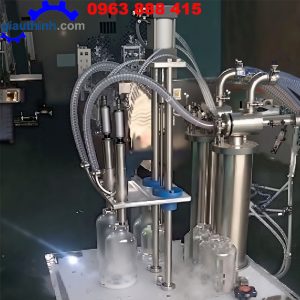 Máy chiết rót 2 vòi bán tự động
