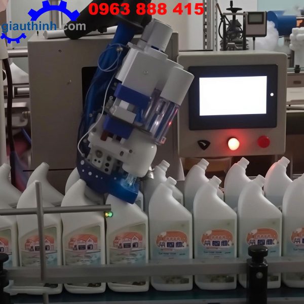 Máy chiết rót hóa chất 2 vòi