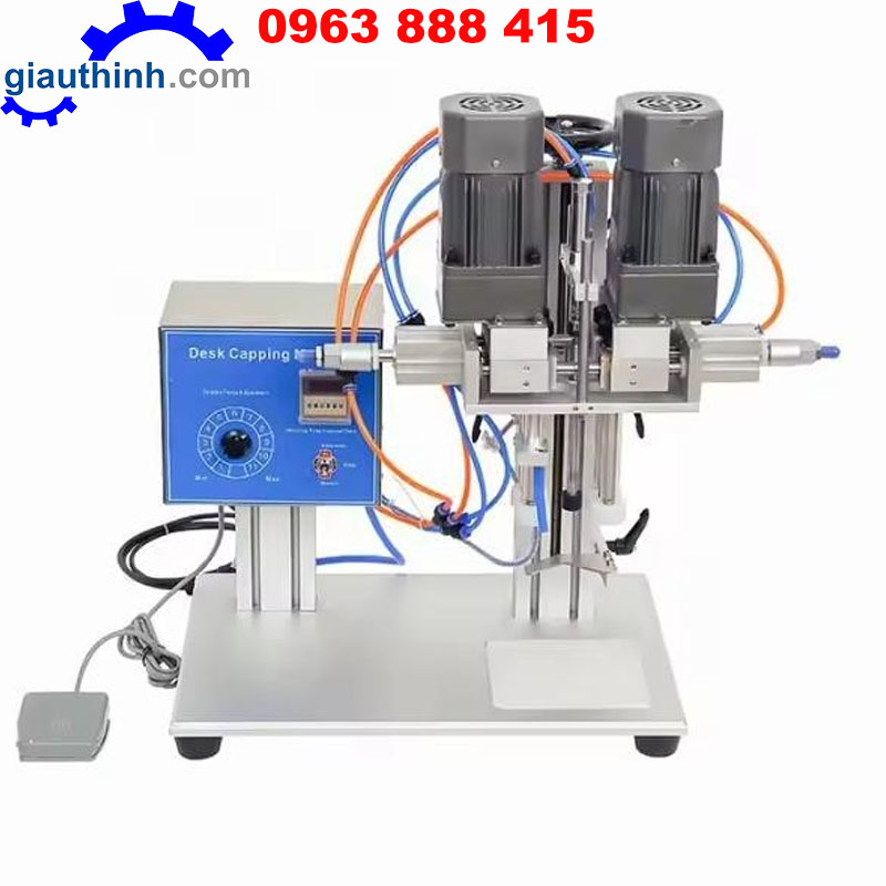 Máy siết nắp chai bán tự động