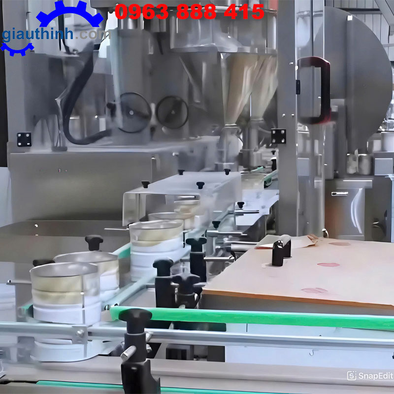 Dây chuyền chiết rót lon sữa bột