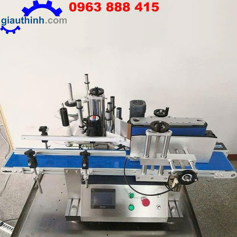Máy dán nhãn decal chai tròn