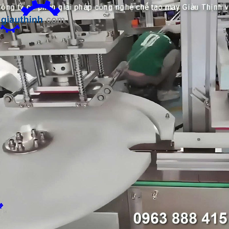 Máy dán màng seal nhôm