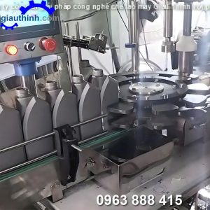 Máy siết nắp chai dầu nhớt