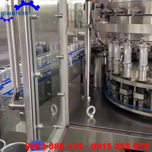 Dây chuyền chiết rót viền nắp lon