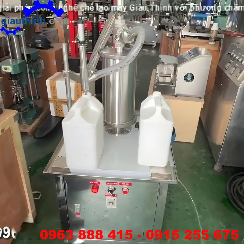 Máy chiết rót 1 vòi 1 đến 5l Máy chiết rót 1 vòi 1 đến 5l