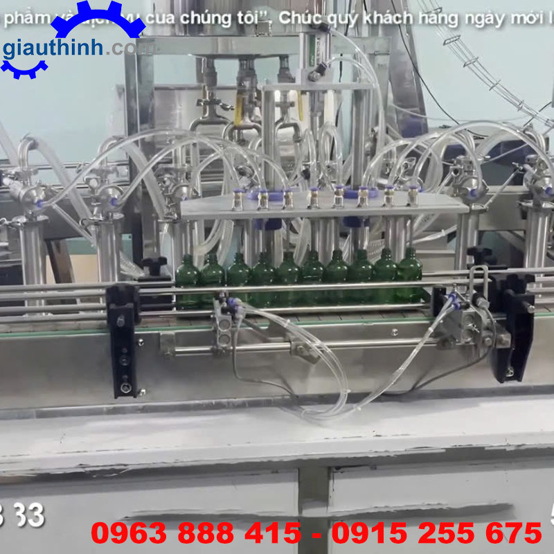Máy chiết rót định lượng 8 vòi