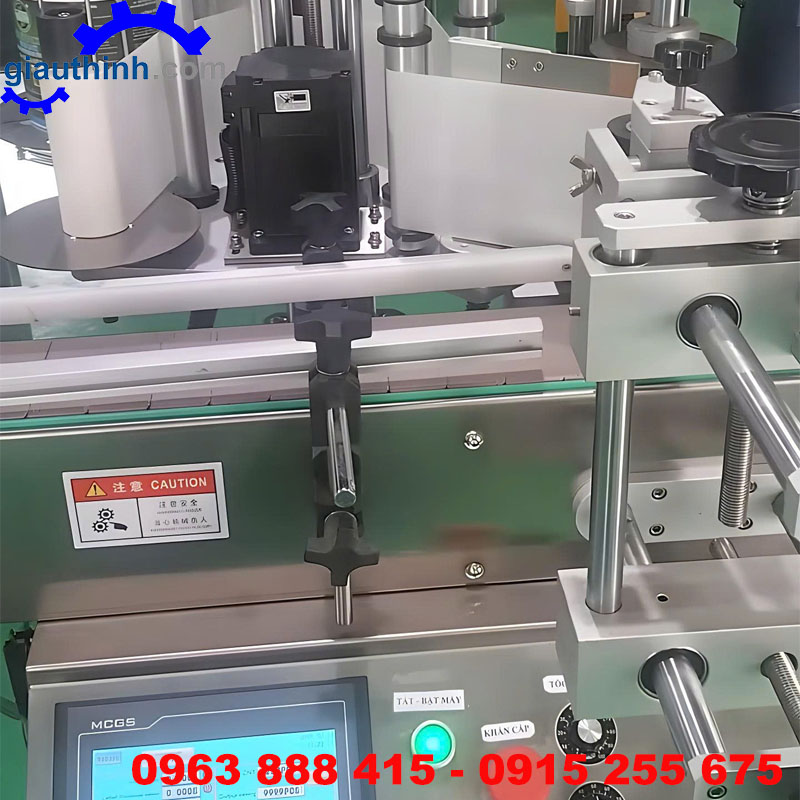 Máy dán nhãn lọ thuốc
