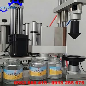 Máy dán nhãn chai lọ lục giác