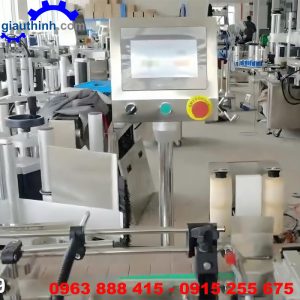 Máy dán tem nhãn chai 3 mặt